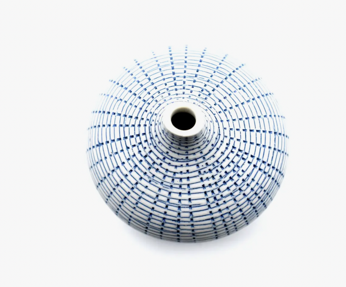Blue and White Tiny Bud Vase
