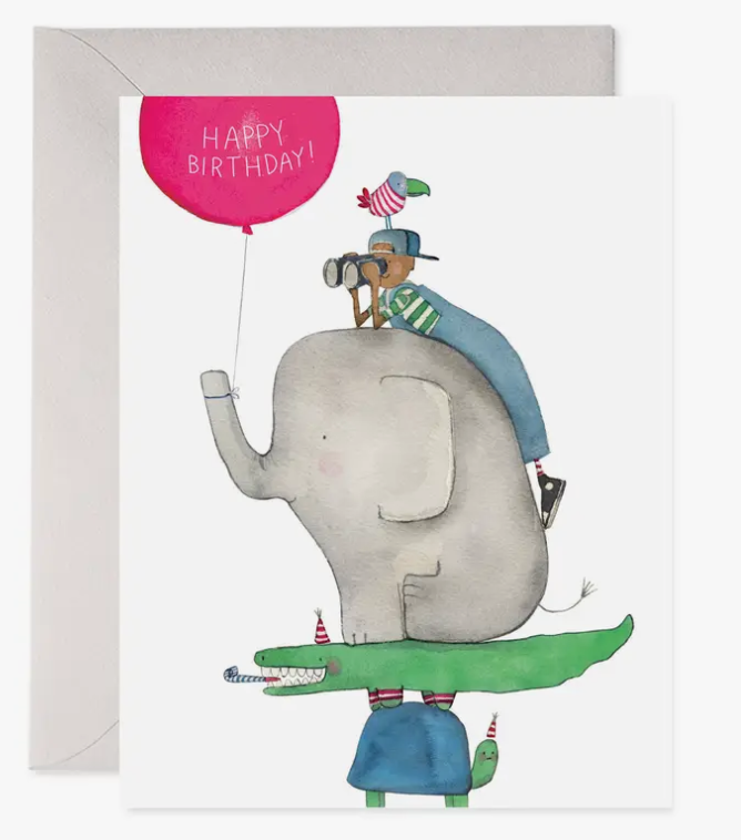 Animal Stack Birthday Card