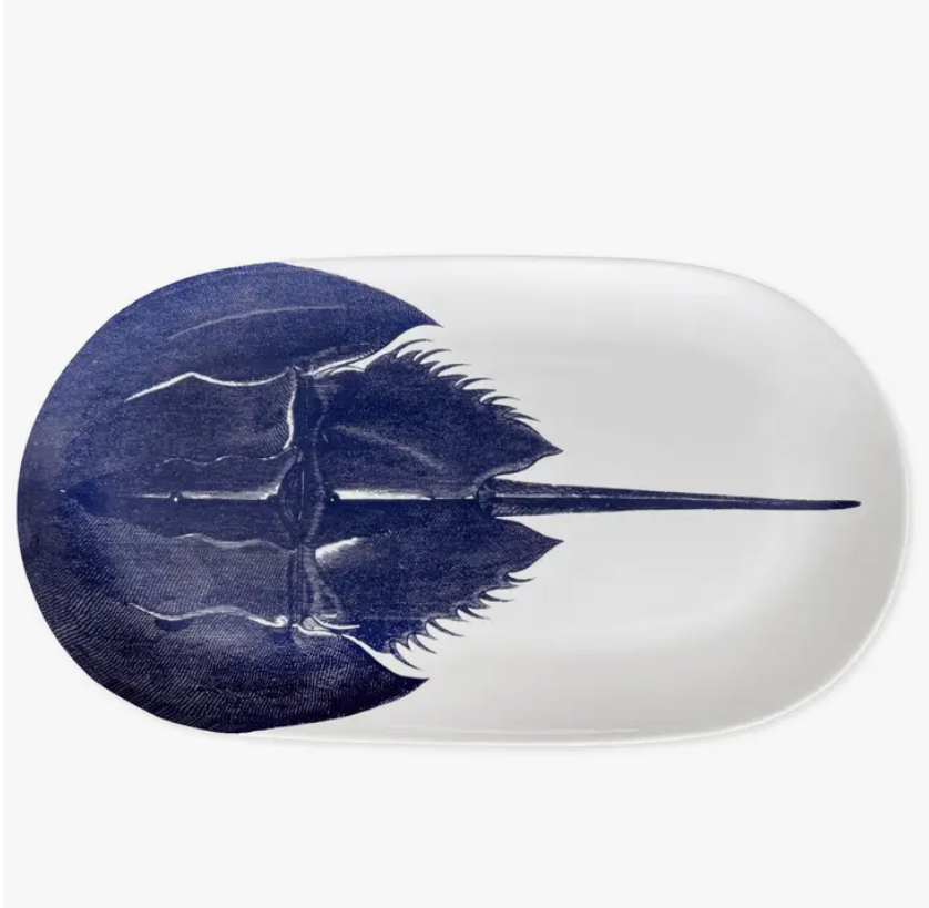 Horseshoe Crab Large Coupe Oval Platter