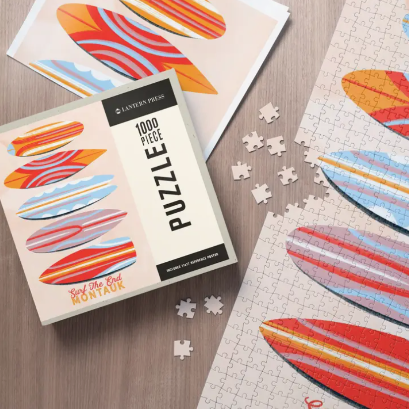 Montauk New York Secret Surf Spot Surfboards Puzzle