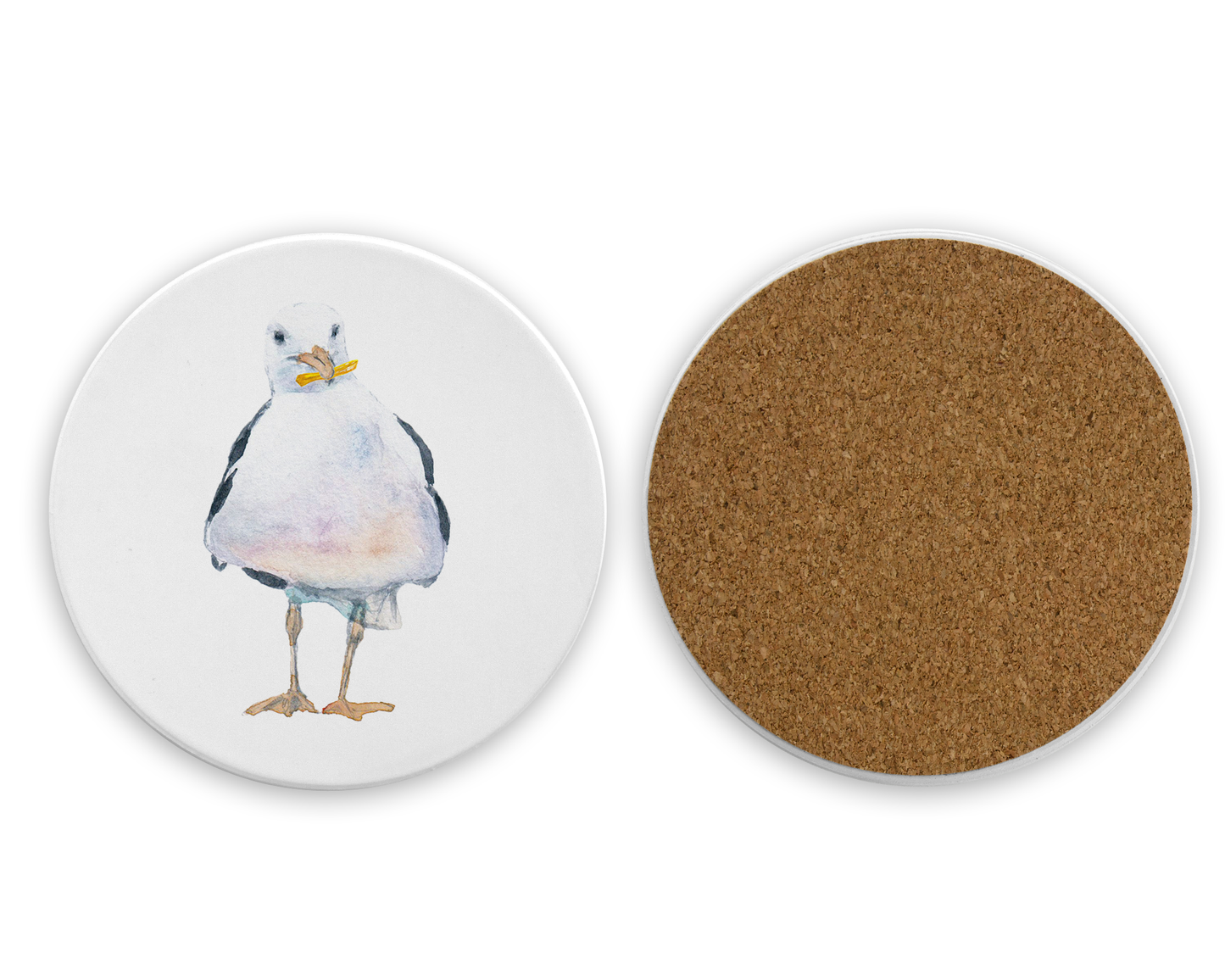 Seagull with a French Fry Coaster
