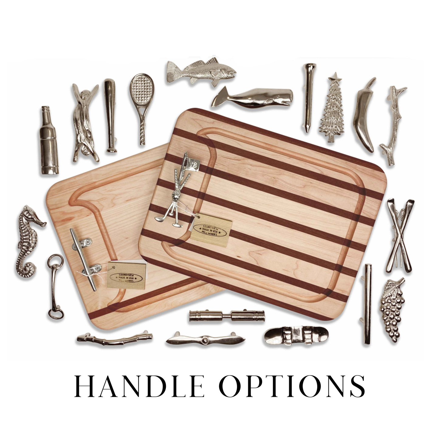 Custom Double Handle Serving Board
