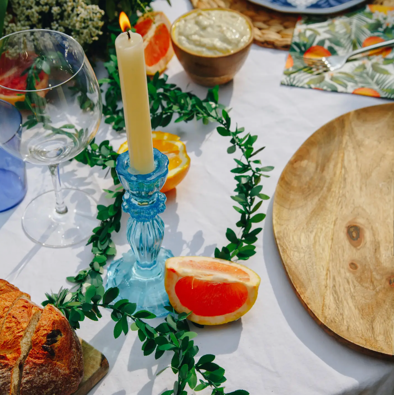 Glass Candlestick Holders - Drifts East