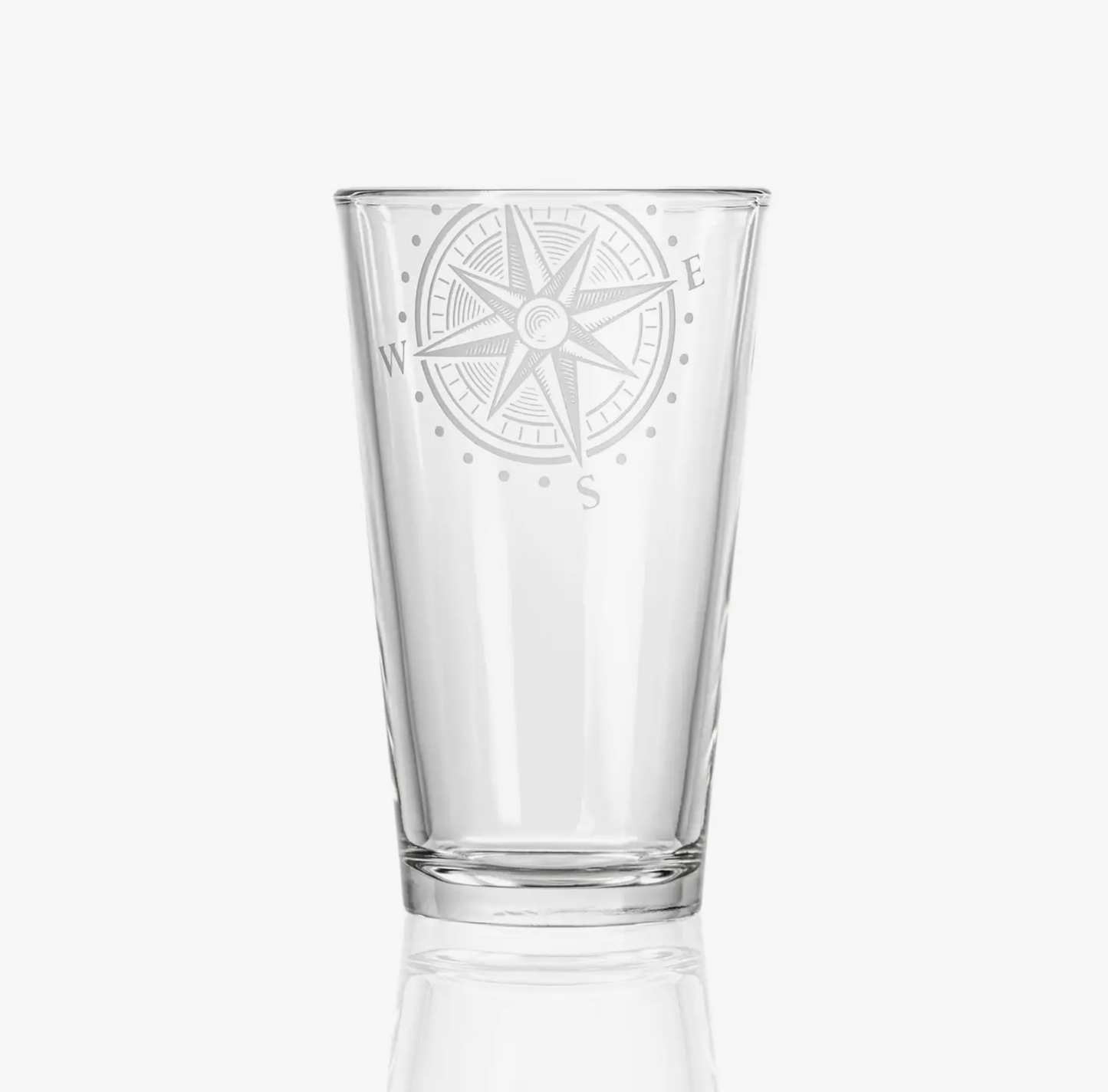 Compass Star Pint Glass - Drifts East