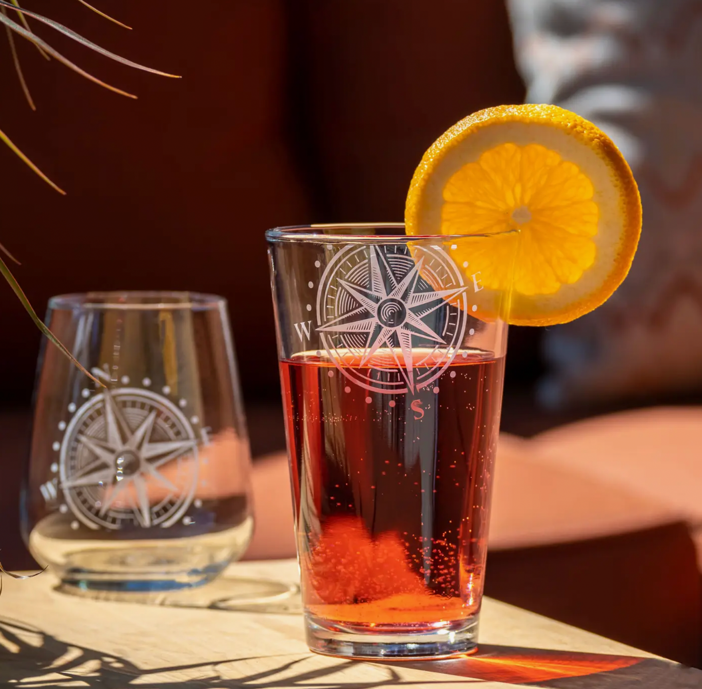 Compass Star Pint Glass - Drifts East