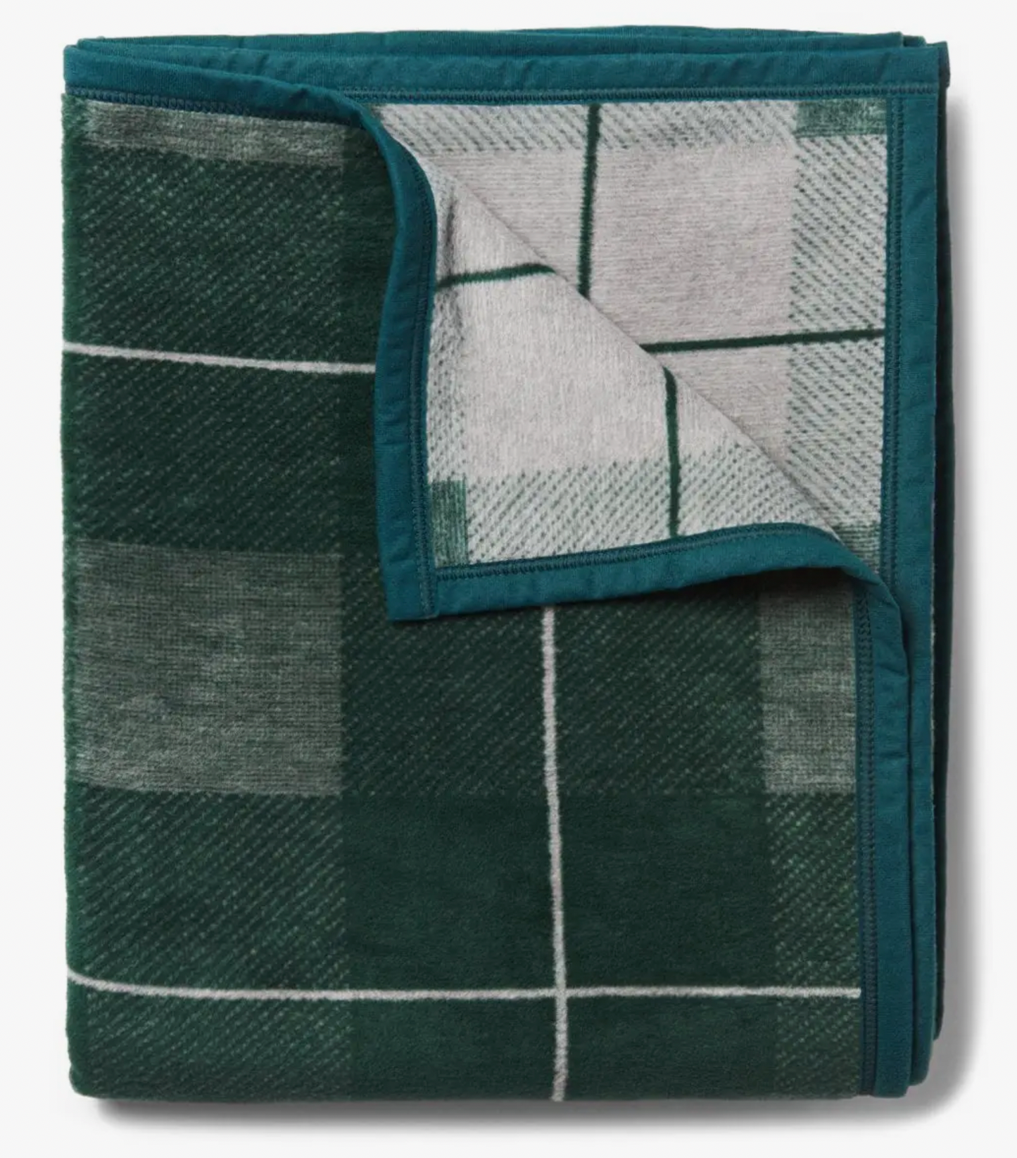 Sea Watch Plaid Green Blanket