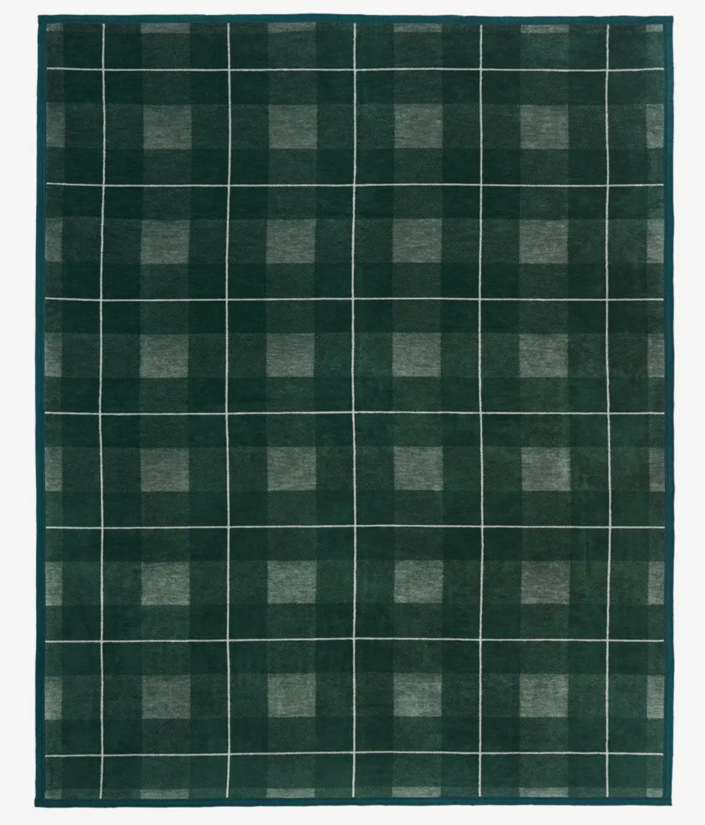 Sea Watch Plaid Green Blanket