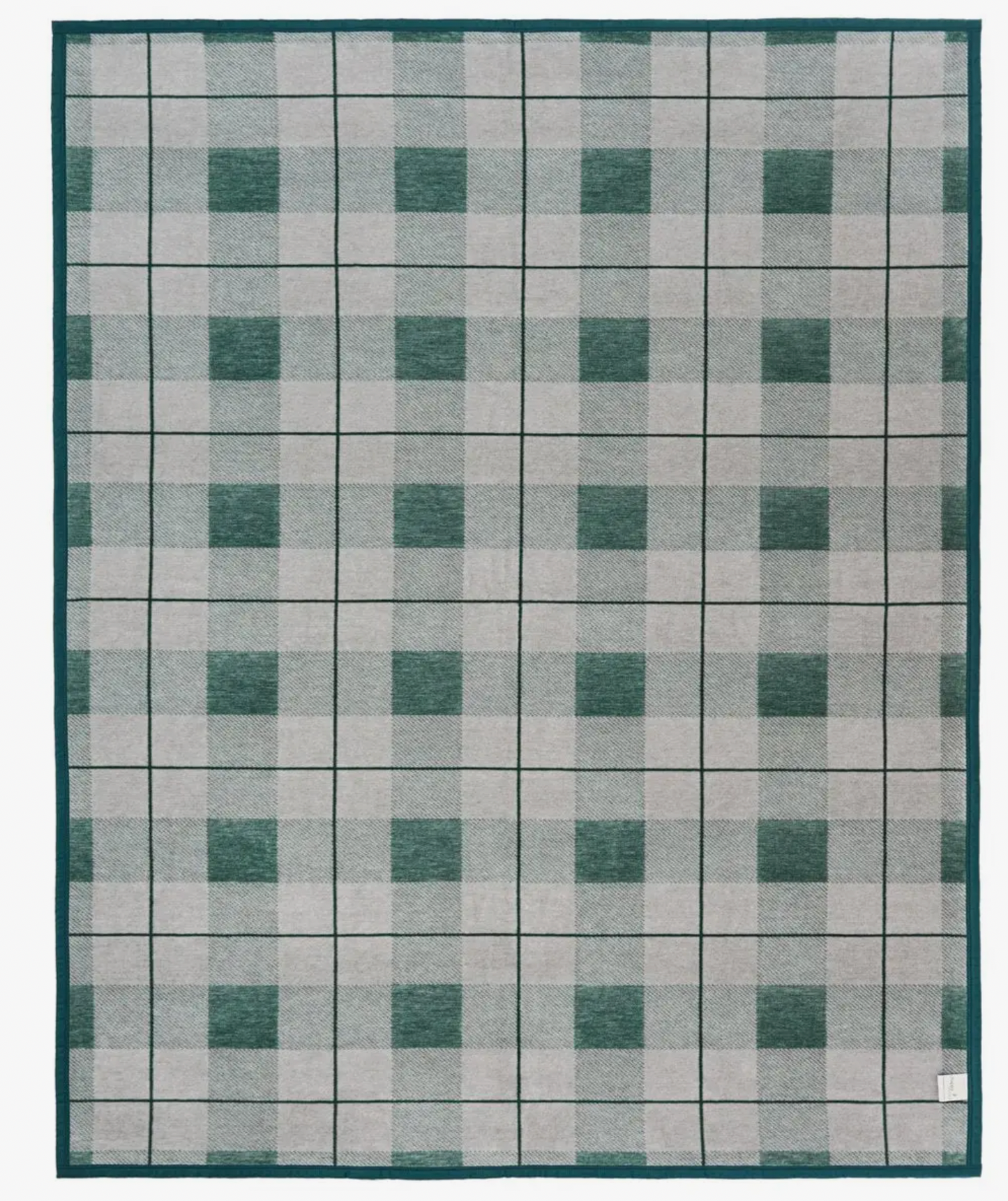 Sea Watch Plaid Green Blanket