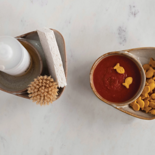 Stoneware Cracker and Soup Bowl, 2 Colors - Drifts East