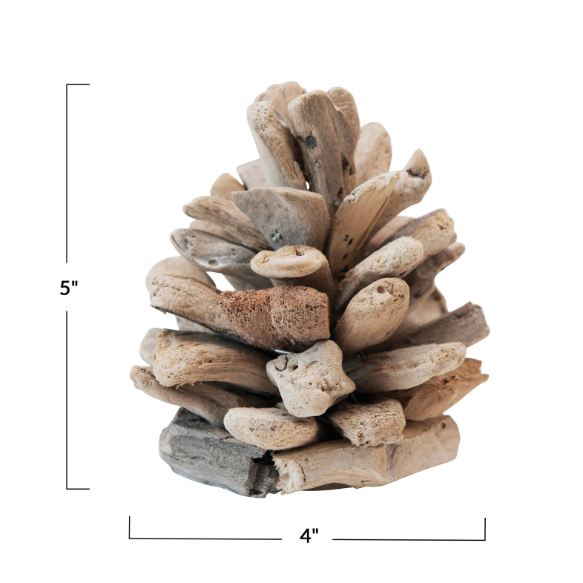 Handmade Driftwood Pinecone - Drifts East