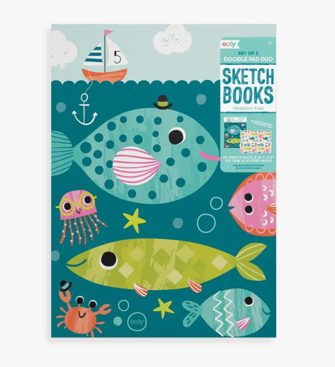 Friendly Fish Doodle Pad Duo - Drifts East