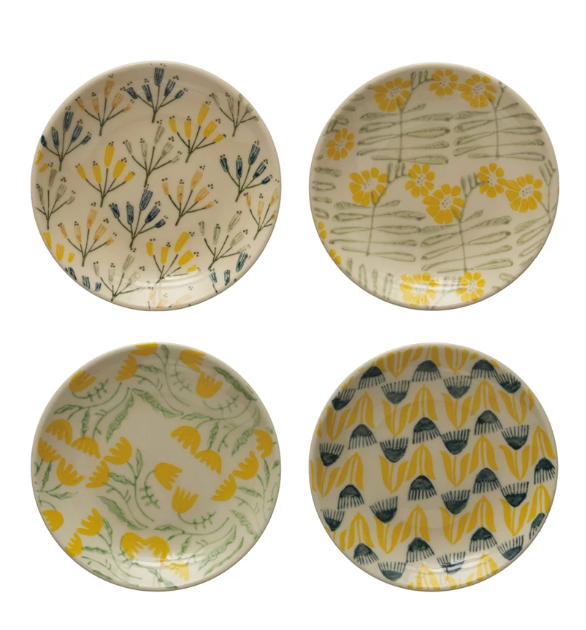 Amelia Hand-Stamped Plates - Drifts East