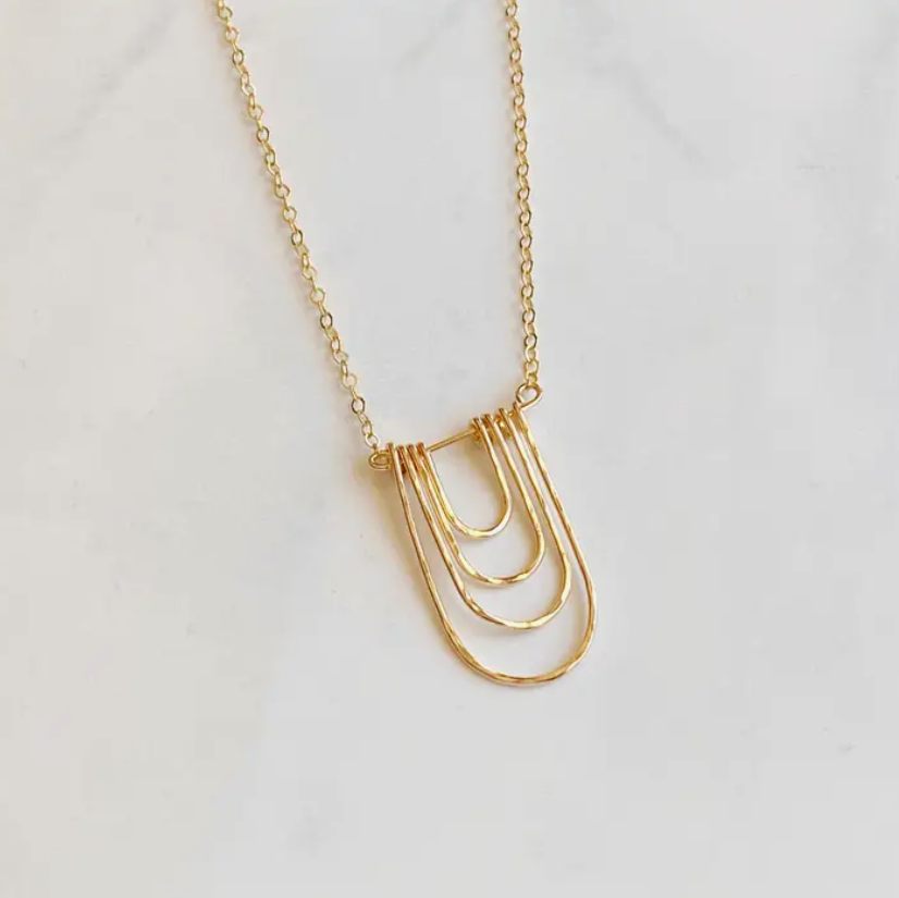 Modern Arc Necklace - Drifts East