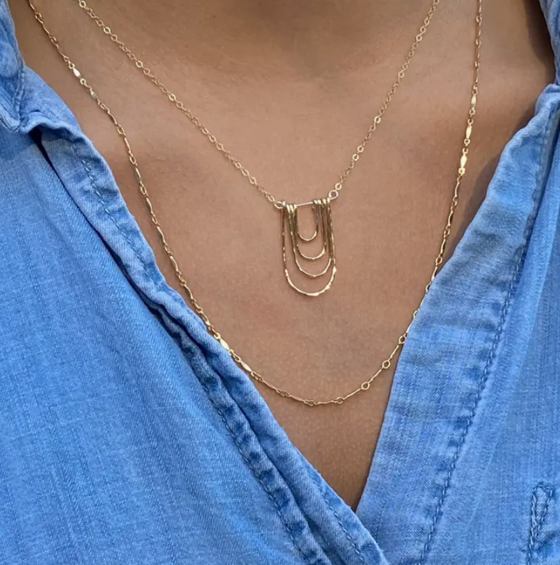 Modern Arc Necklace - Drifts East