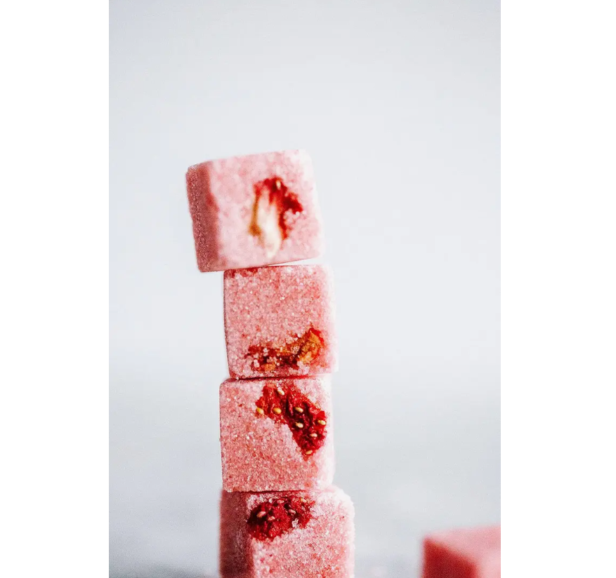 Strawberry LUXE Sugar Cube