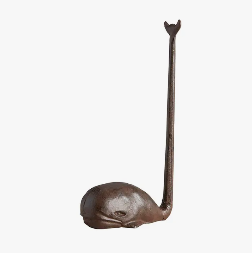 Iron Whale Paper Towel Holder