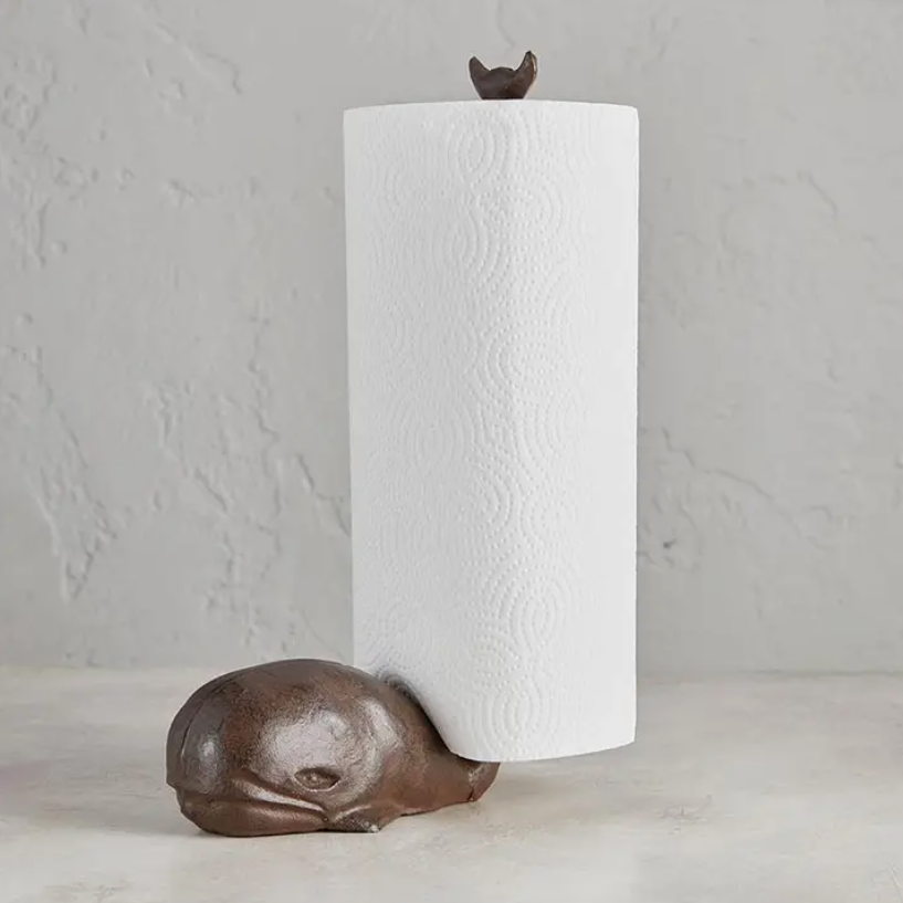 Iron Whale Paper Towel Holder
