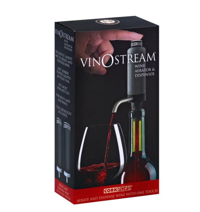VinOstream On Bottle Aerator & Dispenser