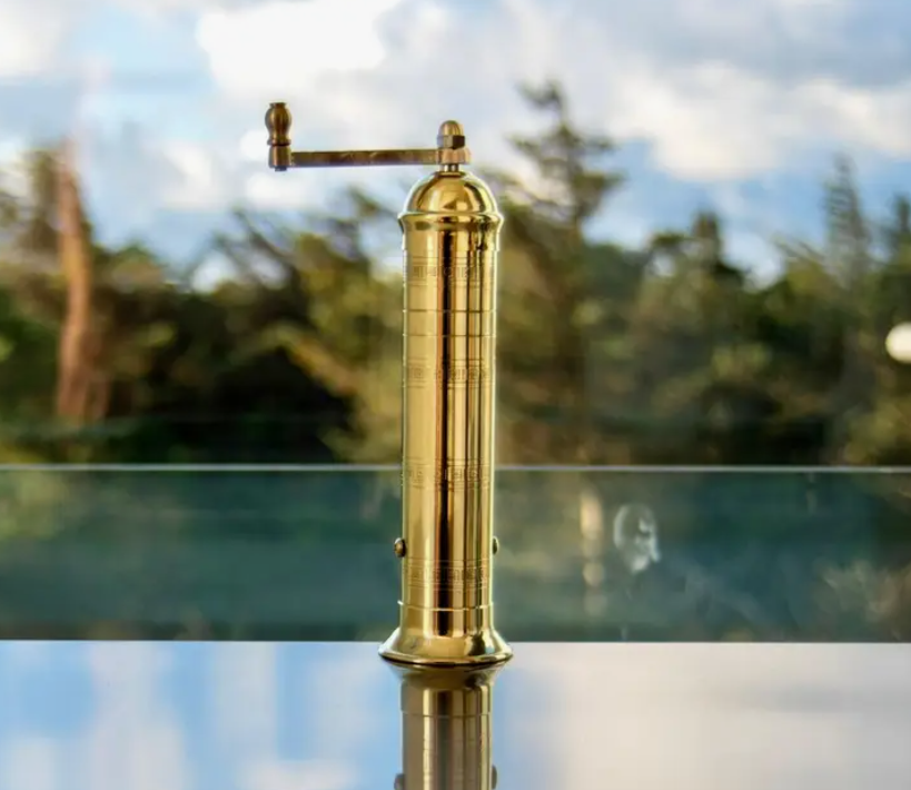 9 Inch Brass Pepper Mill