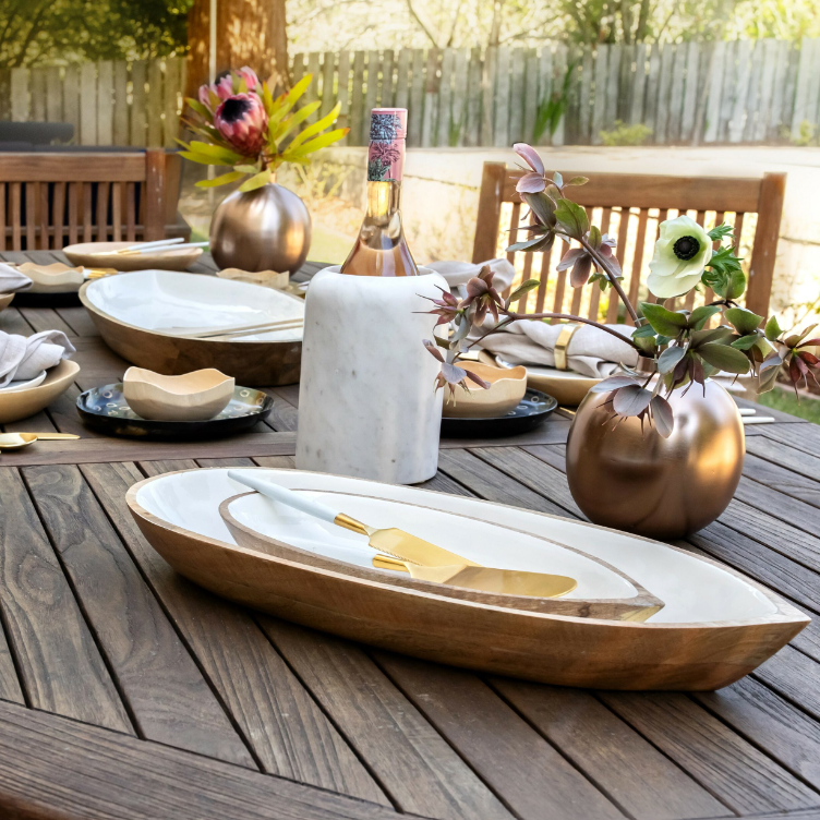 Madras Oval Dish - Drifts East