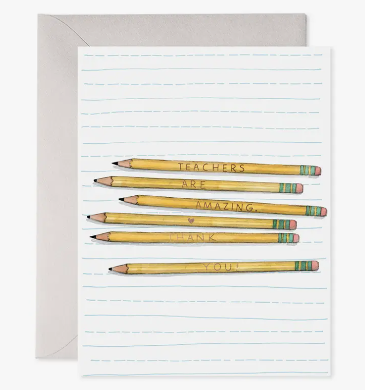 Teacher Pencils Card