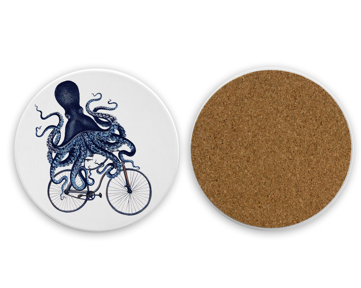 Octopus Riding a Bike Coaster