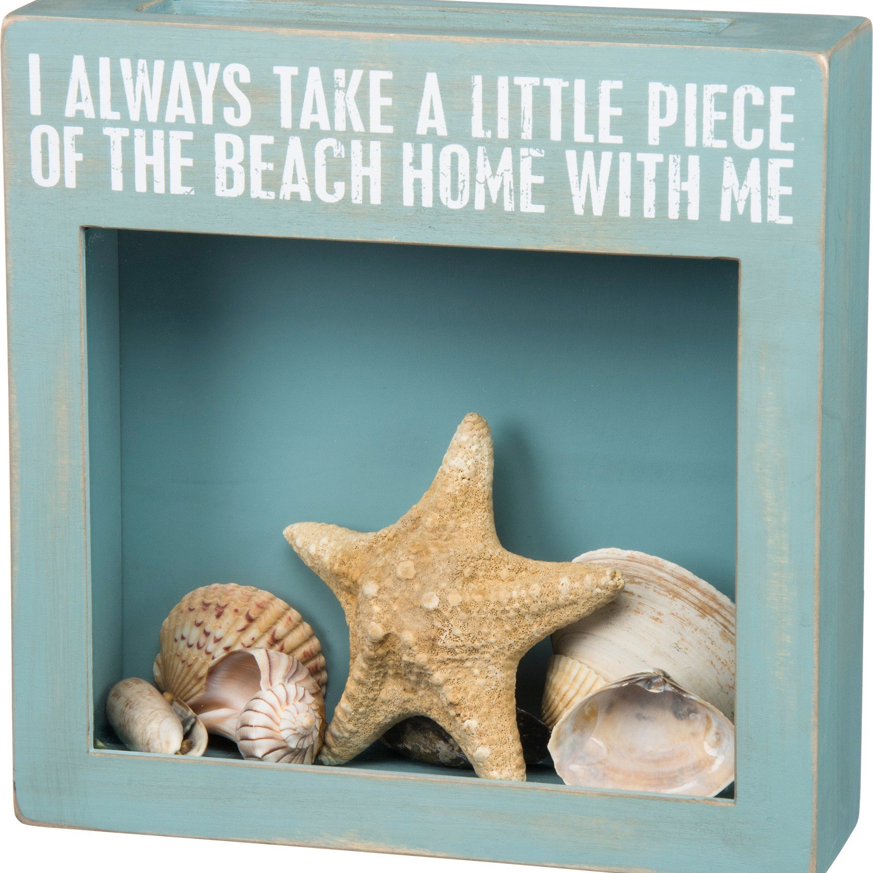 I Always Take A Little Piece of the Beach Home With Me Shell Box - Drifts East