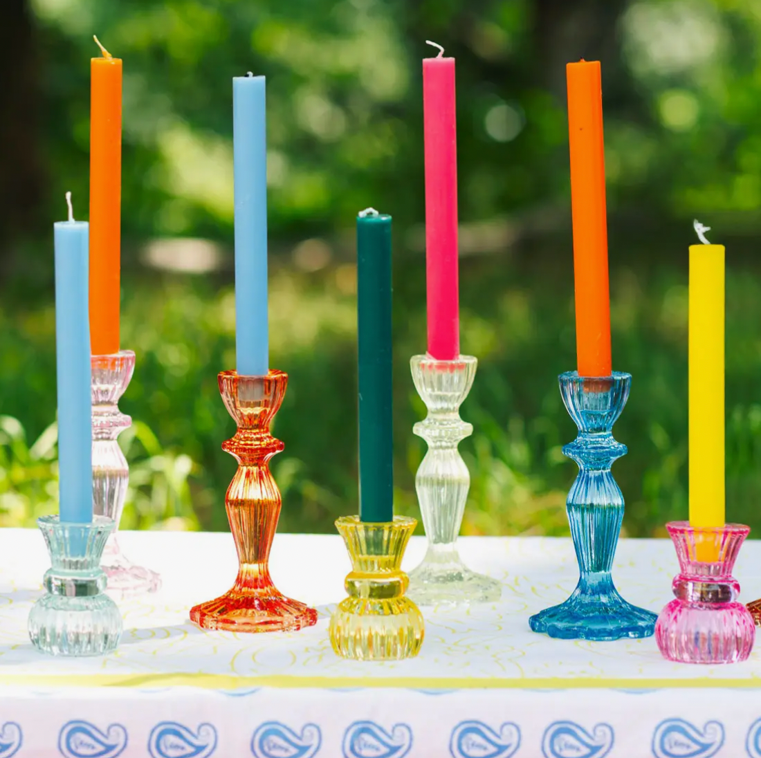 Small Glass Candle Holders - Drifts East