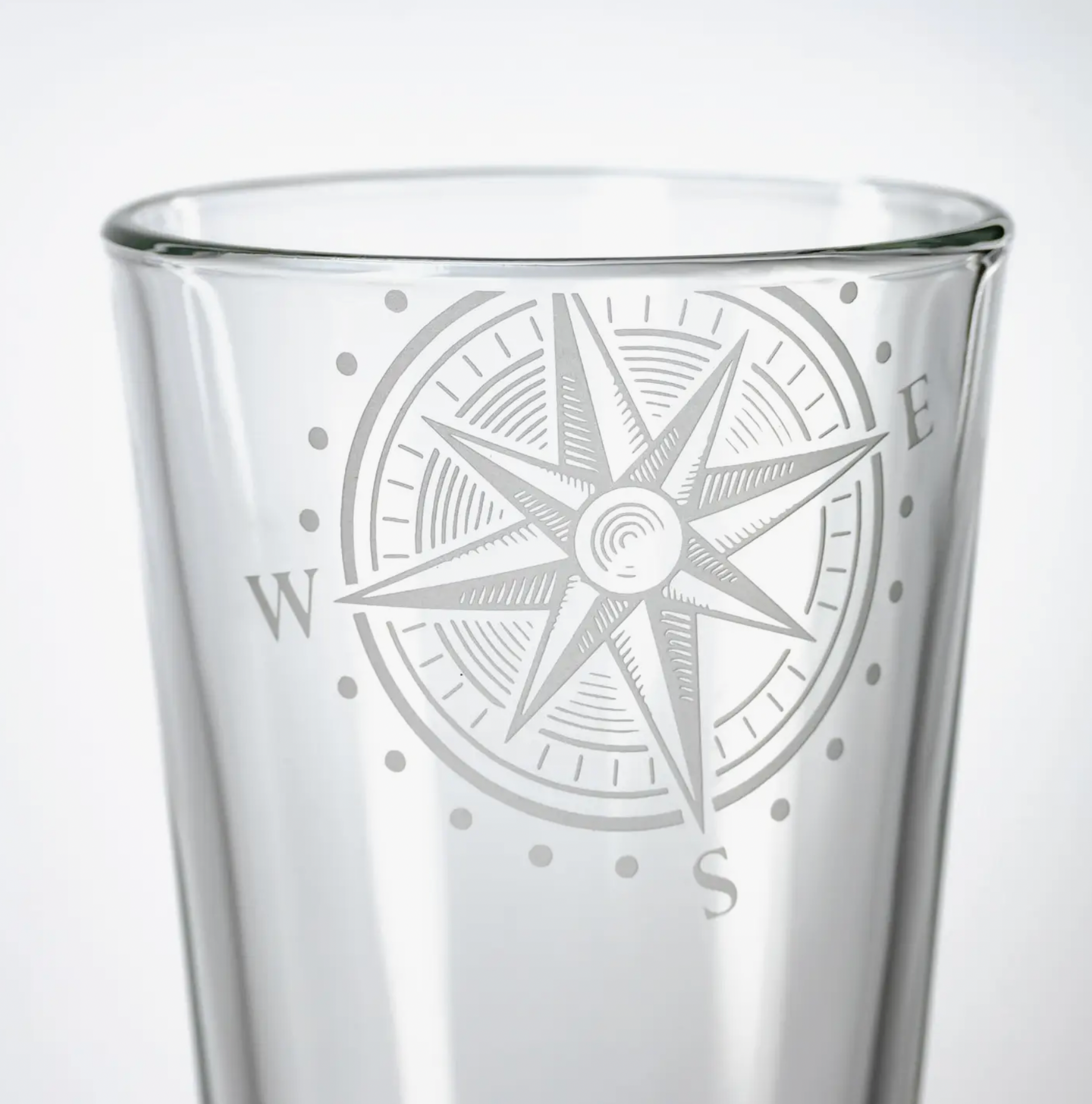 Compass Star Pint Glass - Drifts East
