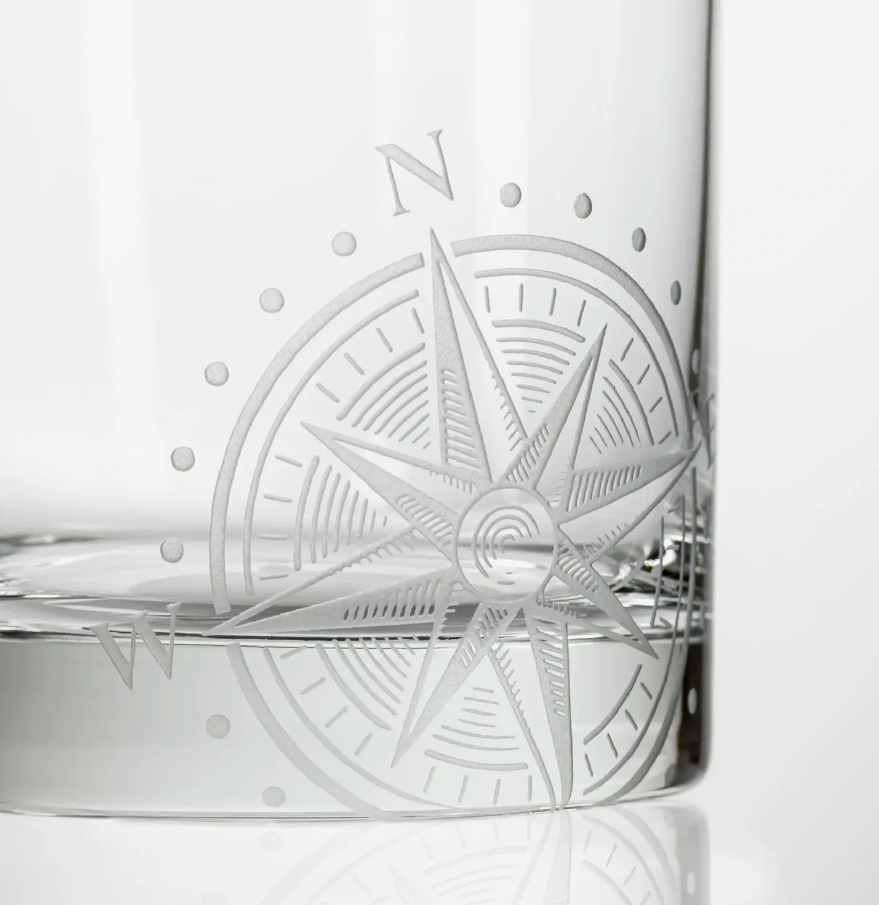 Compass Star on the Rocks Glass - Drifts East