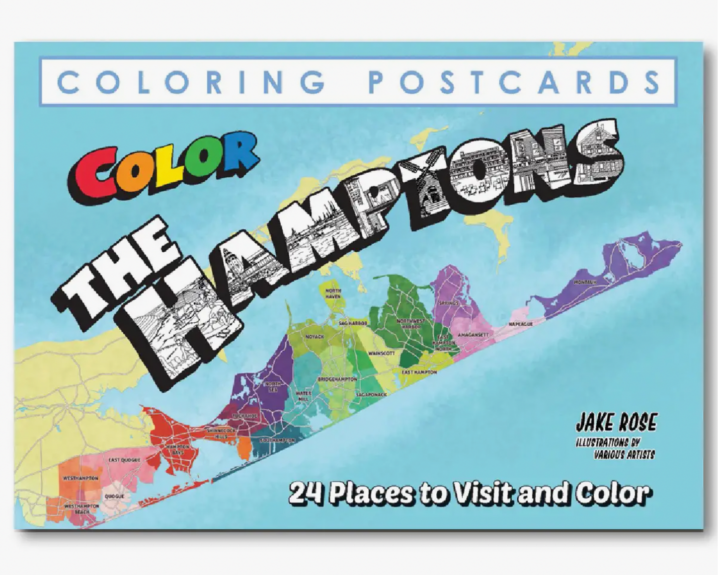 Hamptons Coloring Post Cards