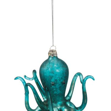 Octopus Glass Ornament - Drifts East