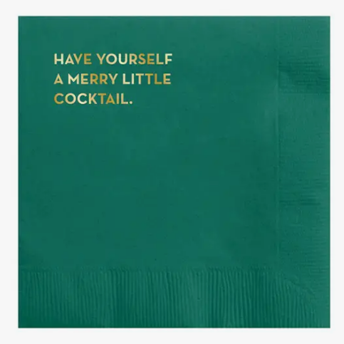 Merry Little Cocktail Napkins - Drifts East