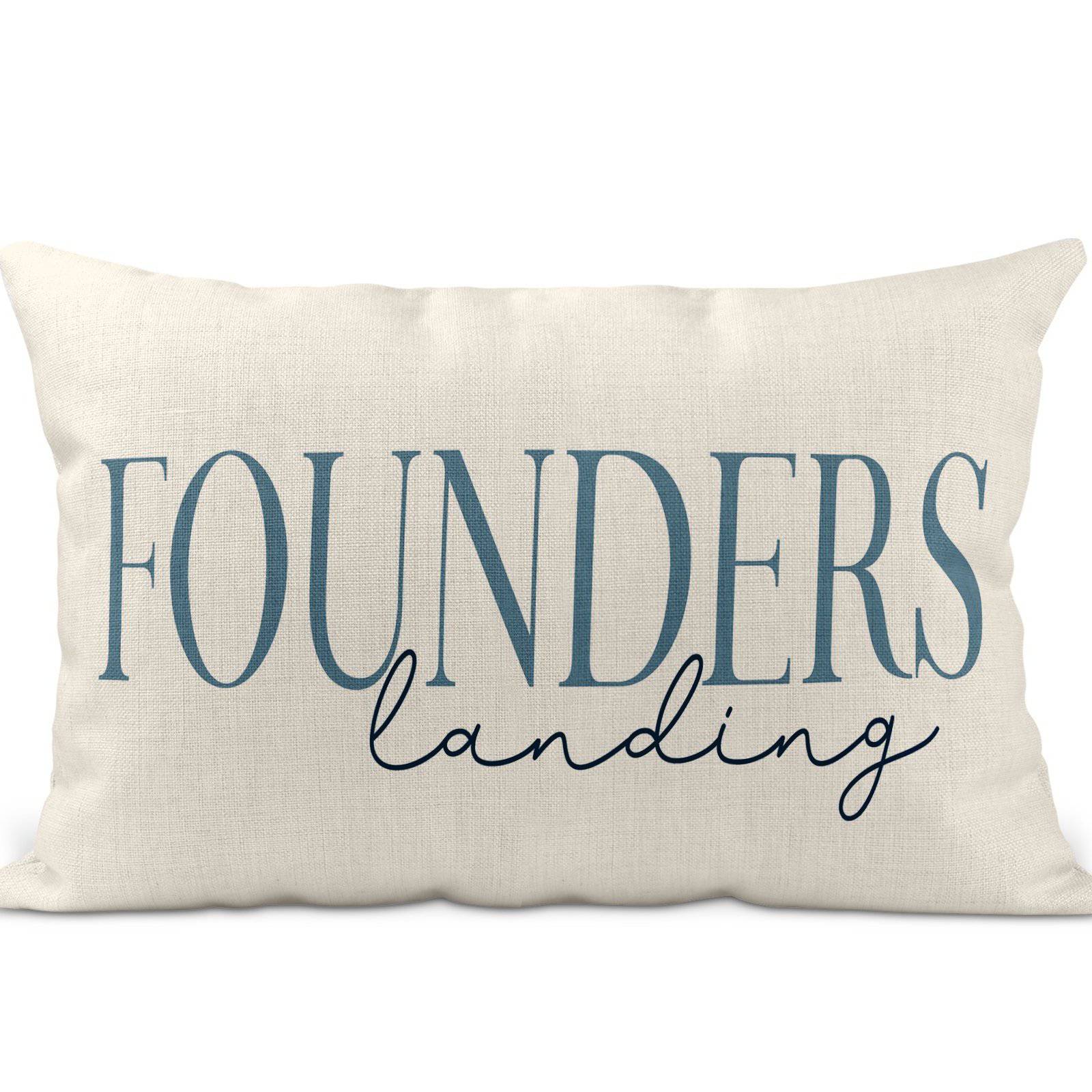 Founders Landing Pillow - Globally Crafted