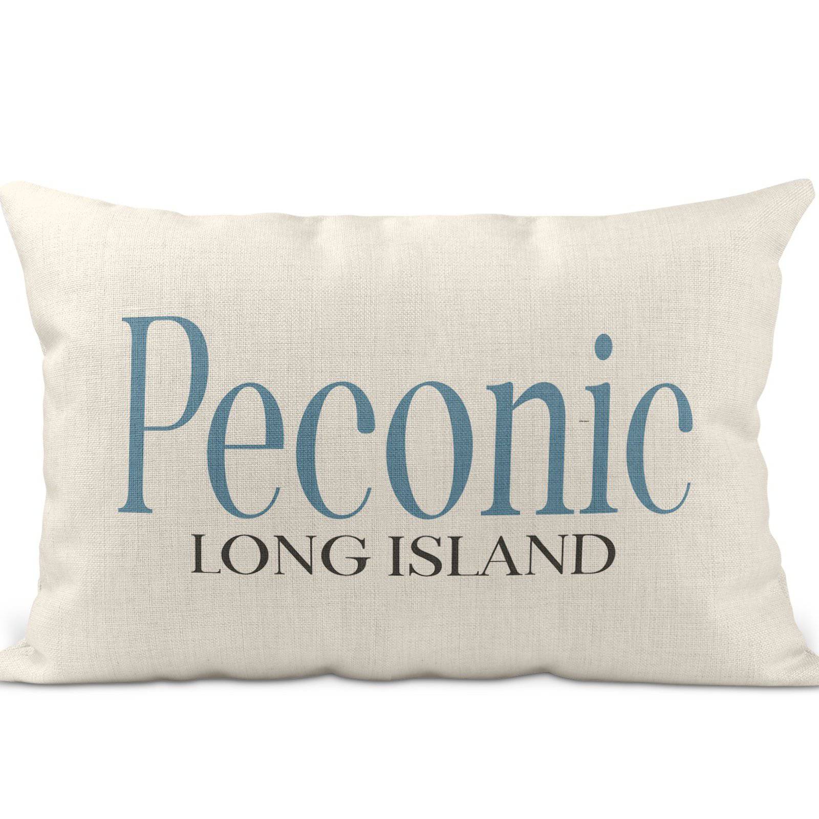 Peconic Pillow - Peconic Long Island, North Fork, lumbar pillow